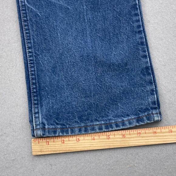 VTG Wrangler Cowboy Jeans 36x32 Mens Blue Denim 13MWZPW Made in‎ USA - Picture 4 of 10